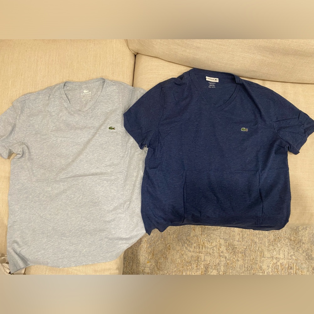 2 Men’s Lacoste T Shirts Size 6